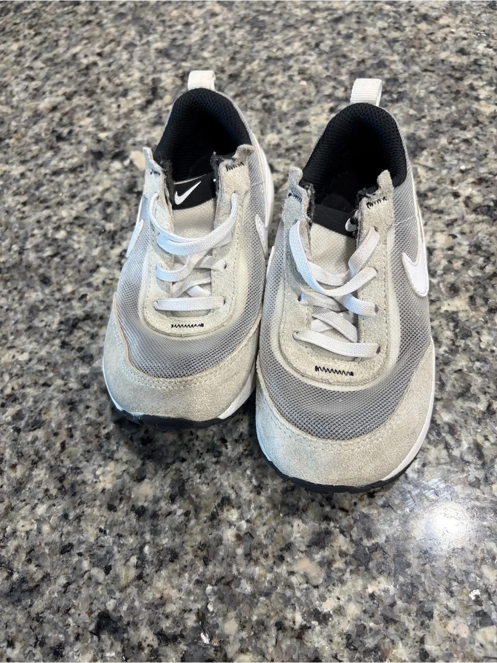 Nike Kids Gray and White Sneakers